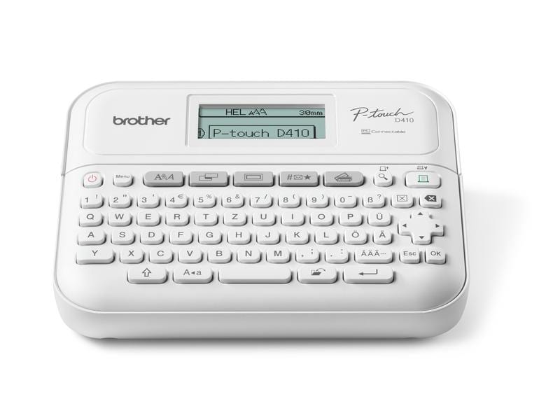 Brother Beschriftungsgerät P-touch PT-D410 Etikettendrucker mit grosser Grafikanzeige