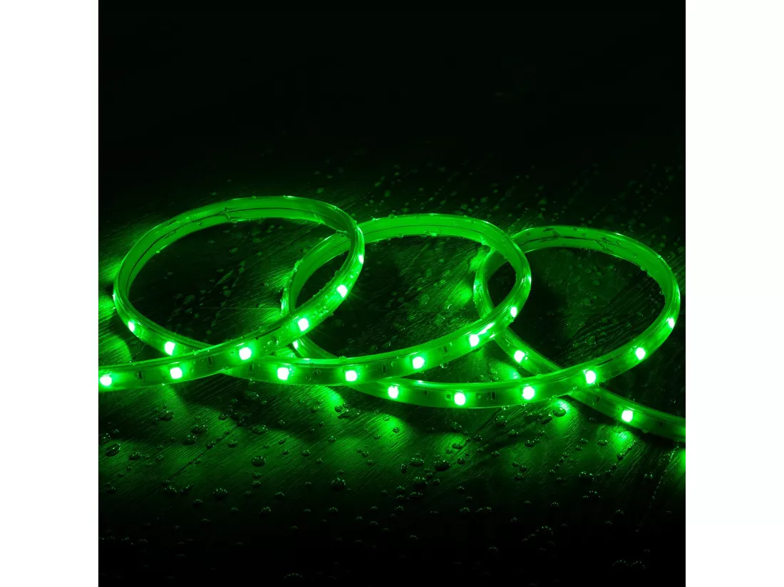 Ruban LED Extérieur Solaire 24V DC SMD2835 60 LED/m 50m IP65 Largeur 12mm Coupe 100 cm RGB