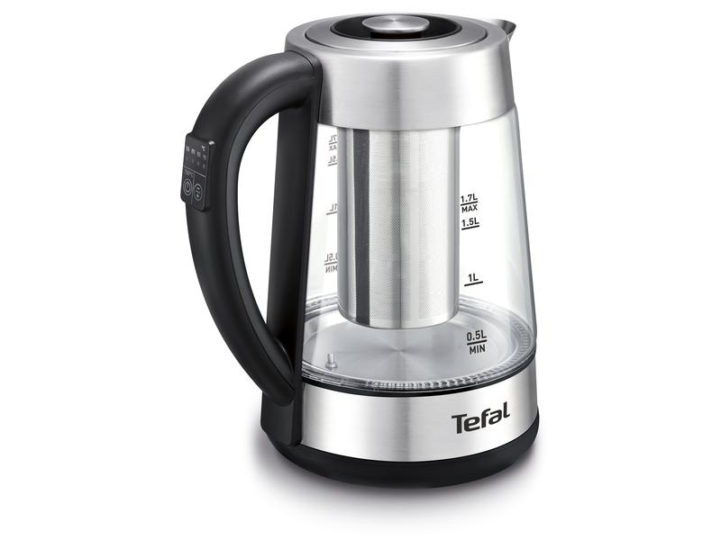 Tefal Wasserkocher BJ750D10 1.7 l, Schwarz/Silber Wasserkocher mit Warmhaltefunktion