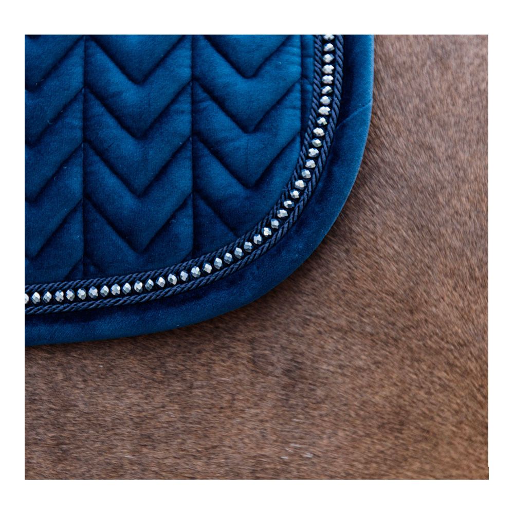 Kentucky VELVET PEARLS - Tapis de dressage bleu roi