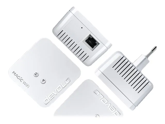 devolo Magic 1 WiFi mini - Multiroom Kit - bro - - HomeGrid - Wi-Fi - 2,4 GHz - kan sluttes til vægstik (pakke med 2)