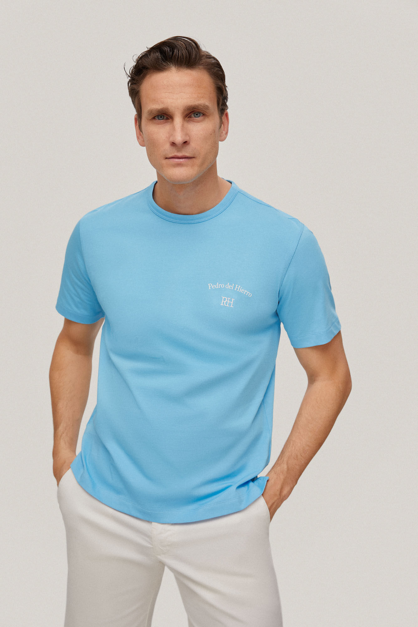 Camiseta com logo - Azul