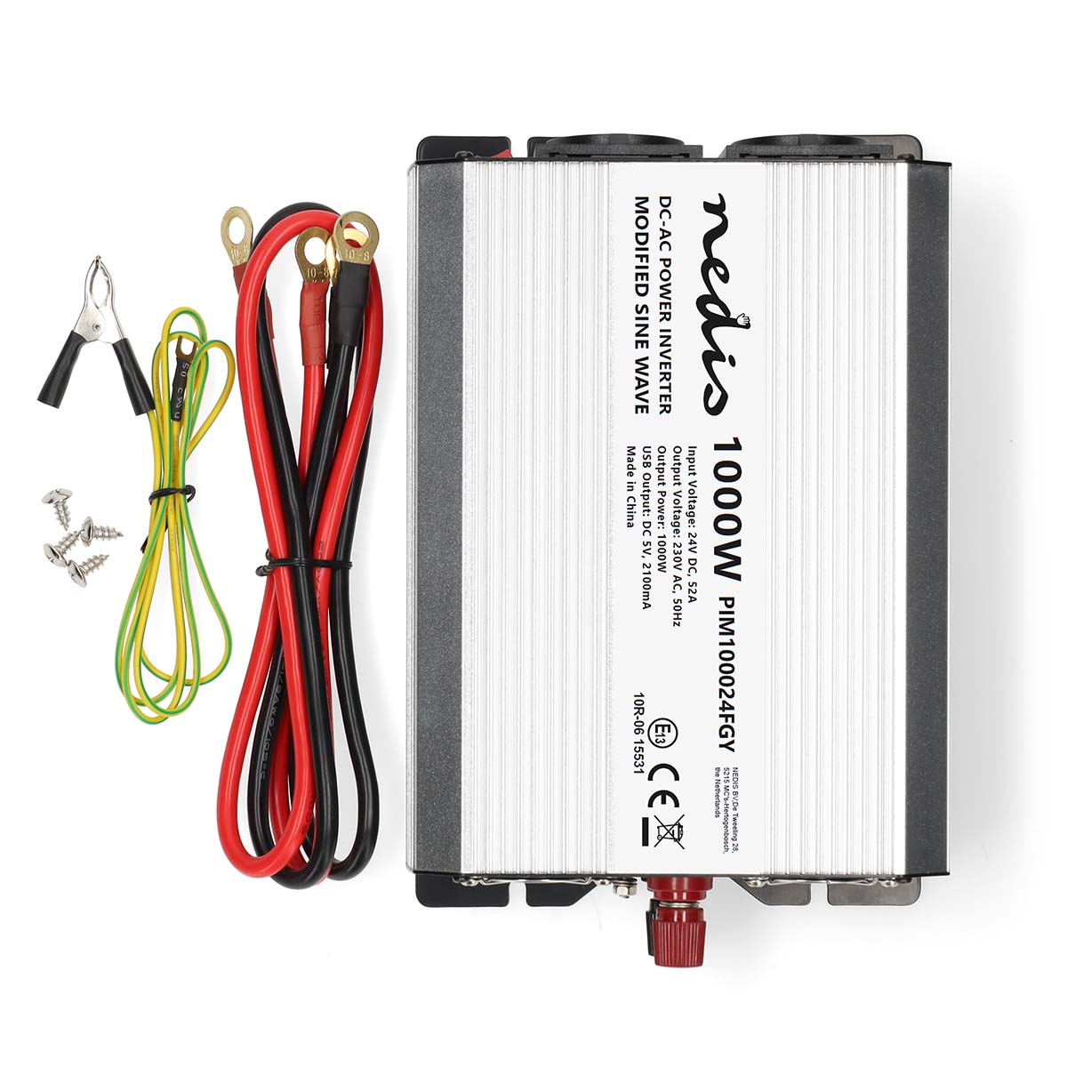 Nedis PIM100024FGY Gemodificeerde Sinus omvormer