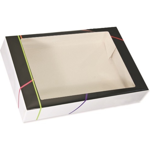 Boîte traiteur prestige à fenêtre - Lot de 25