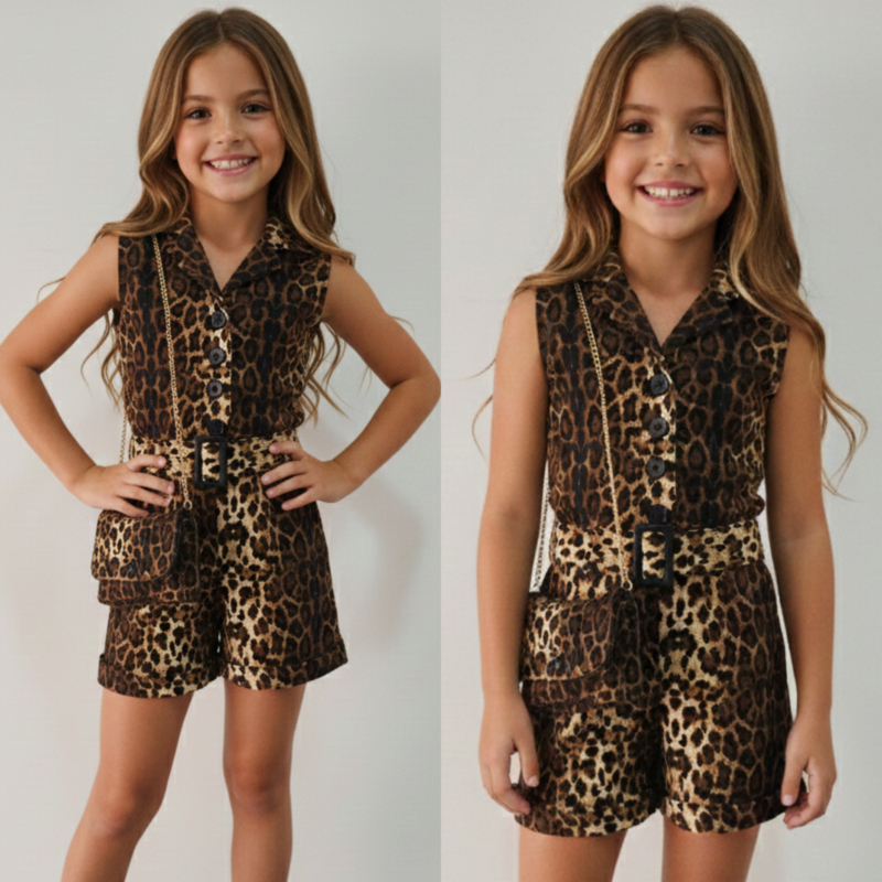 Leopard love playsuit