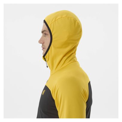 Polaire Millet Seneca Hybrid Hoodie Noir/Jaune