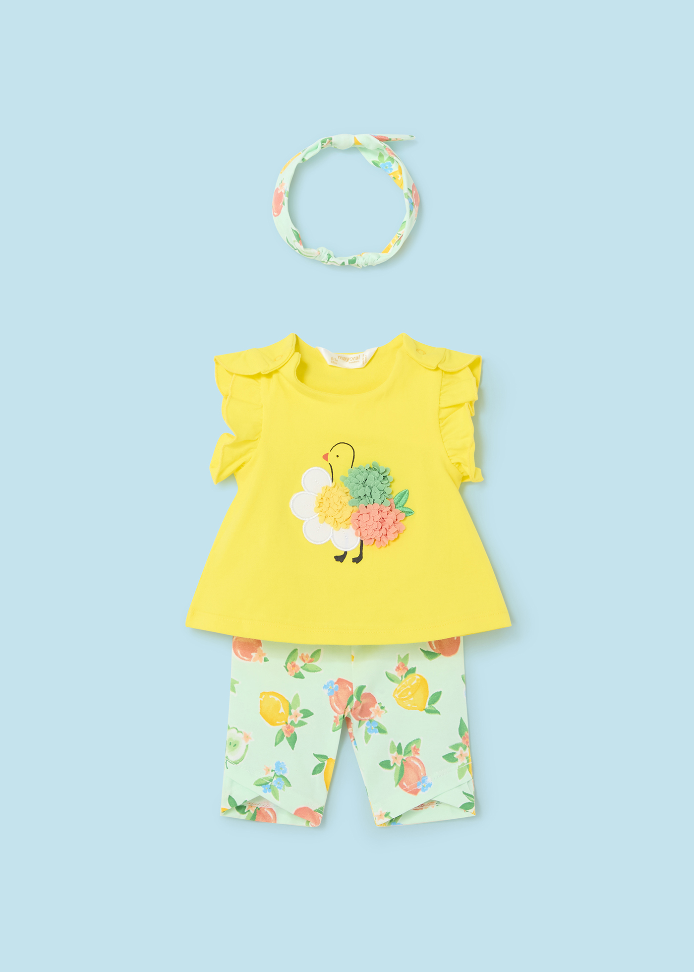 Conjunto de 3 peças Better Cotton Juicy para recém-nascidos