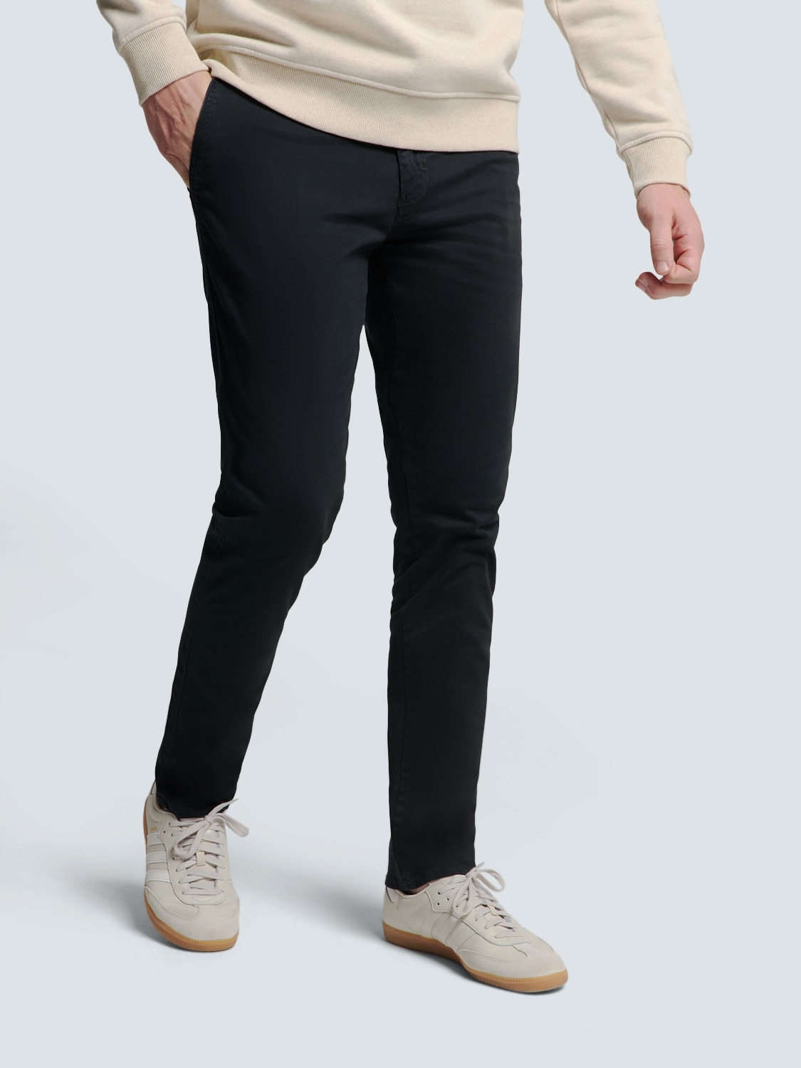 NO EXCESS Chinohose  mit Garmend-Dyed-Finish
