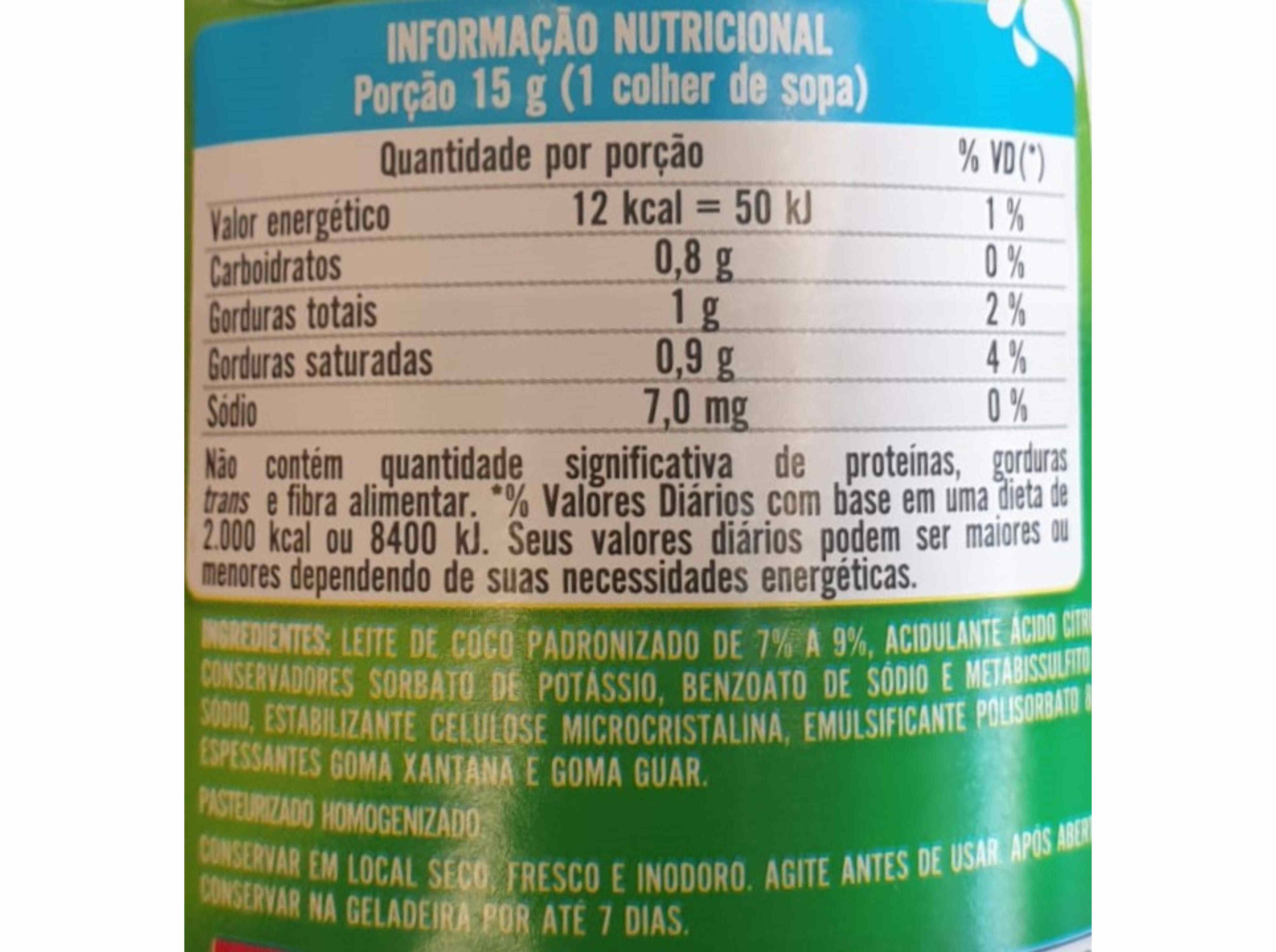LEITE DE COCO SINHÁ 200ML
