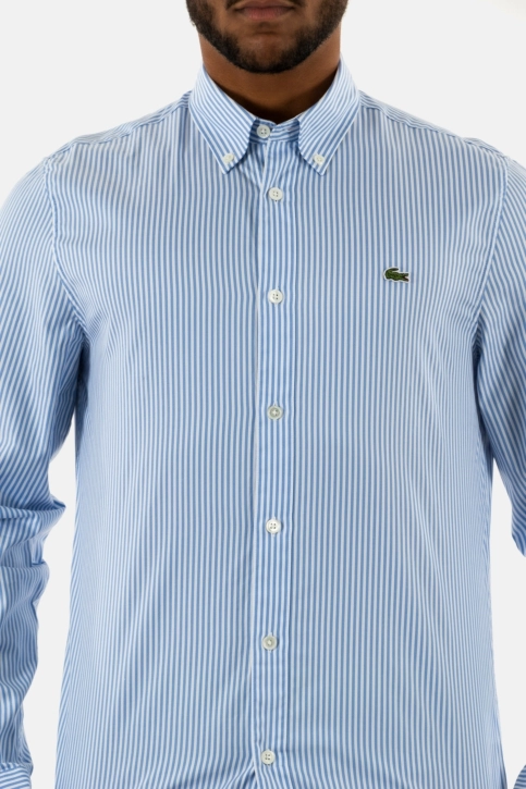 Chemise lacoste ch2936 f6z blanc/panorama