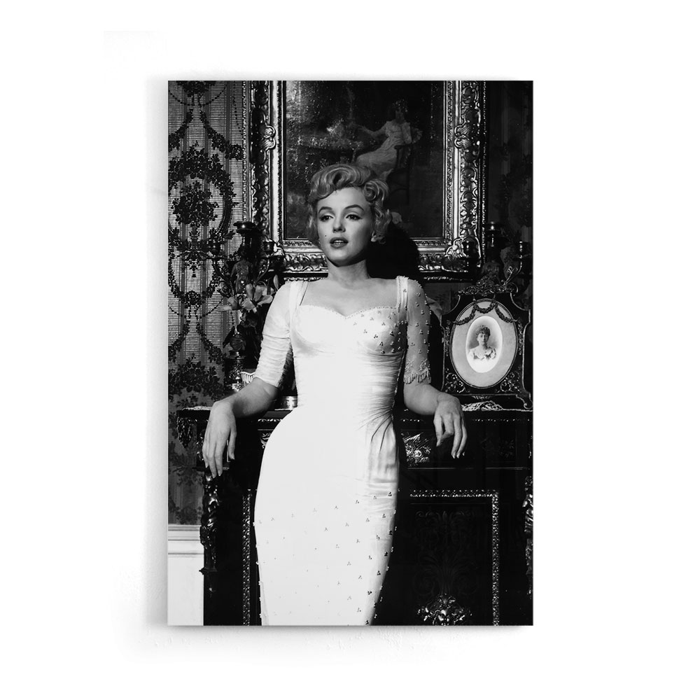 Walljar acrylglas schilderij - Marilyn Monroe Posing Acrylglas schilderij - 70 x 100 cm