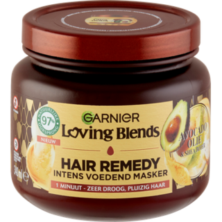 Garnier Hair Remedy Loving Blends Intens Voedend Masker Avocado Olie & Shea Boter 340 ml