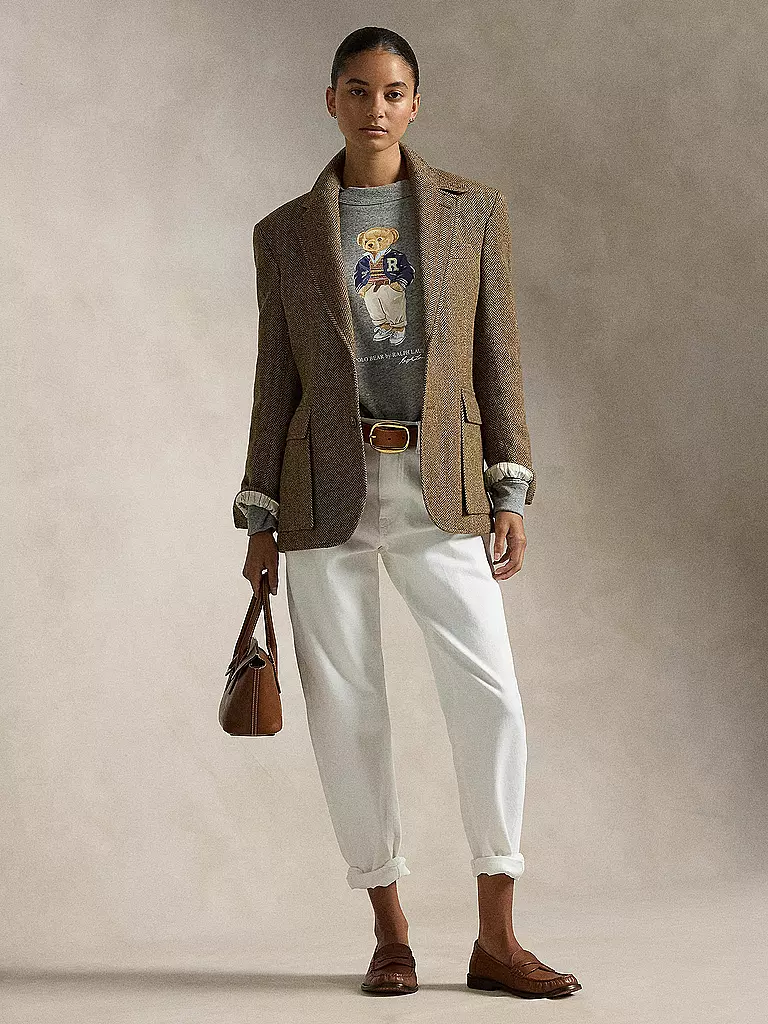 POLO RALPH LAUREN Sweater Oversized Fit grau