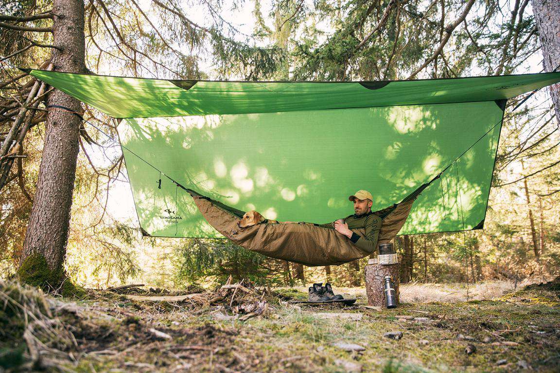 Amazonas Traveller Tarp XXL Regendach Hängematte grün