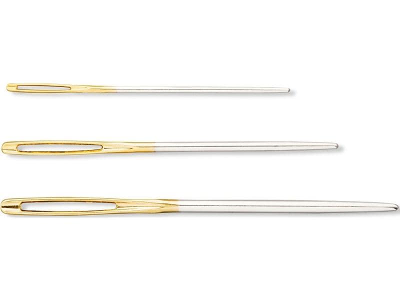 Prym Wollnadel Nr. 1   3 ohne Spitze, 3 Stück Multifunktionale Wollnadeln mit abgerundeter Spitze zum Sticken