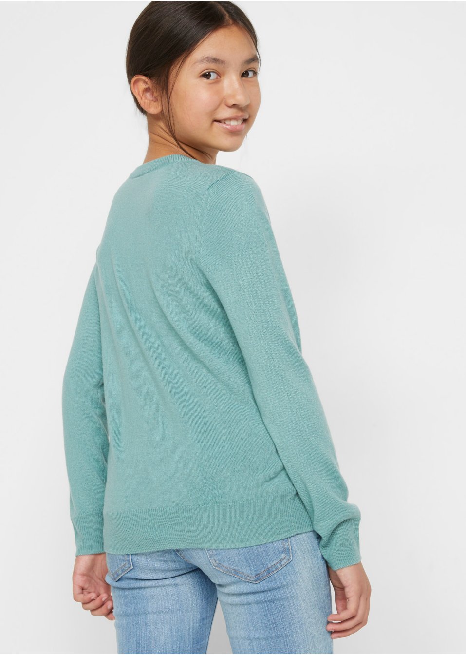 Pull en maille fille avec paillettes