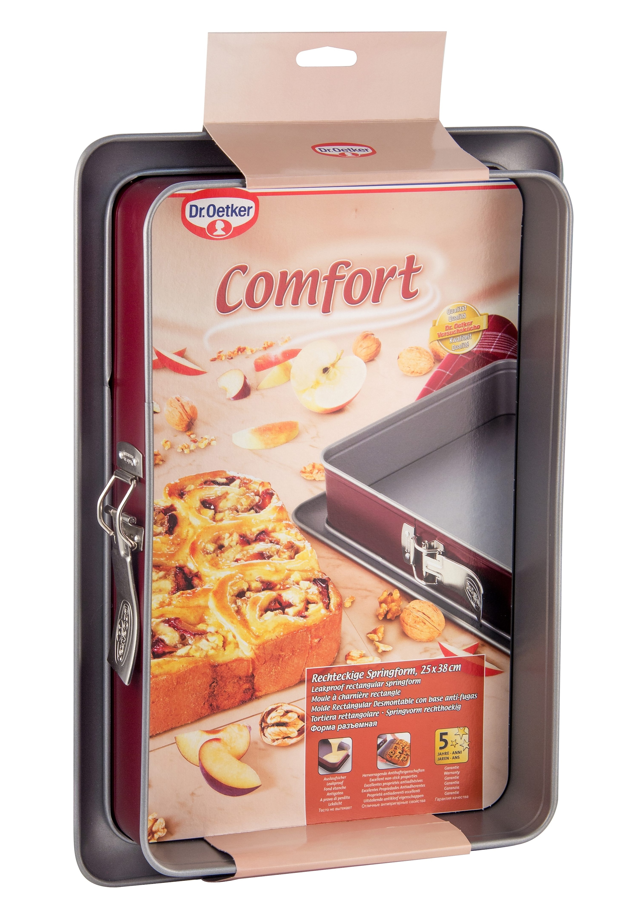 Dr. Oetker Küchenhelfer Springform antihaftbeschichtet, Masse 38 x 25 cm