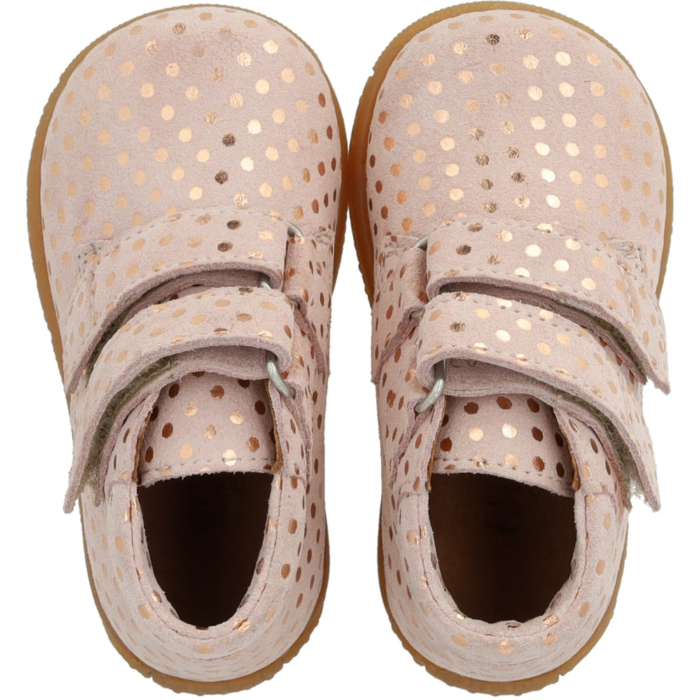 Køb Angulus Rose Copper Dots Barnets Første Sko