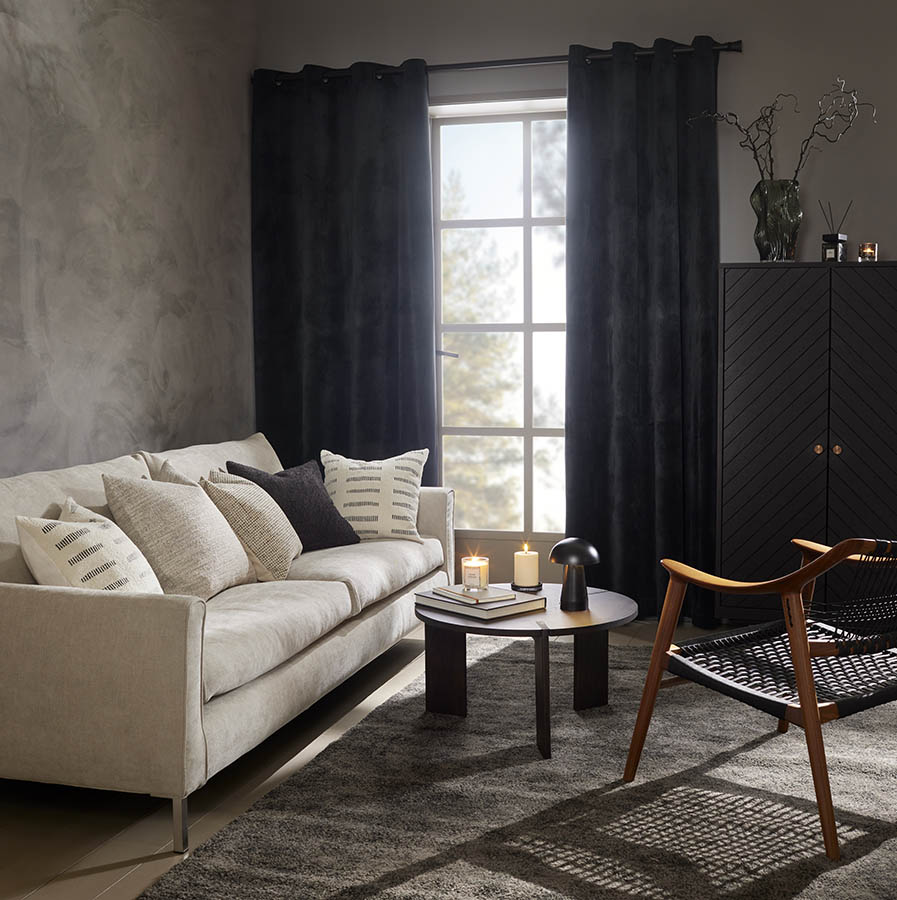 Wallis pynteputetrekk 45x45 svart