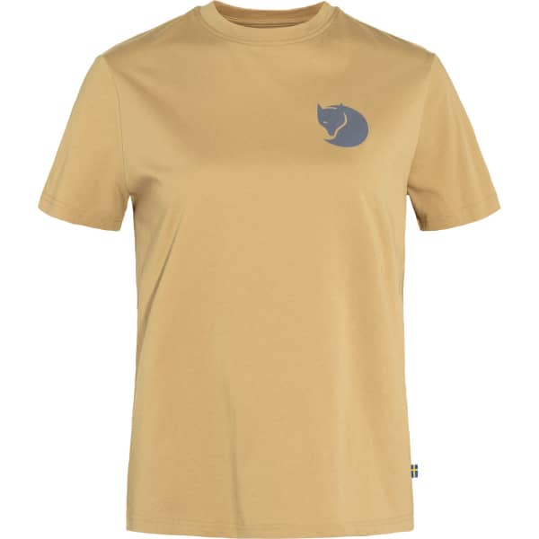 T-shirt FJALLRAVEN FOX BOXY LOGO TEE W DUNE BEIGE