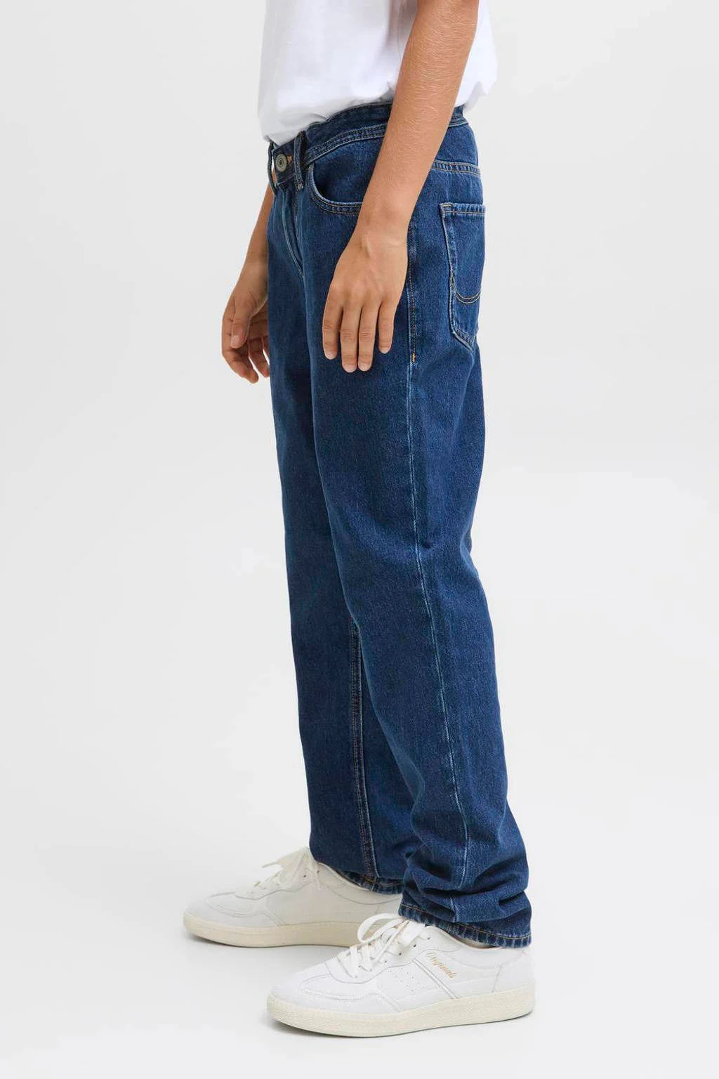 JACK & JONES JUNIOR regular waist regular fit jeans dark blue denim
