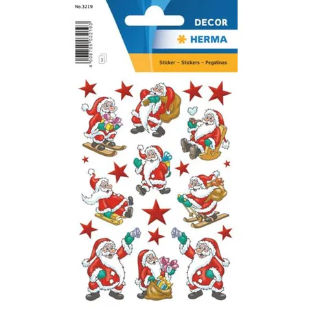 HERMA Sticker Decor klassiches Weihnachten, 3 Bögen