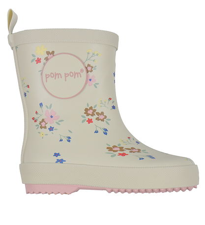 Pom Pom Gummistiefel - Flower AOP