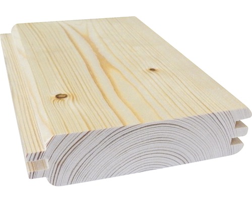 Blokhutprofiel sparrenhout 38x146x2400 mm