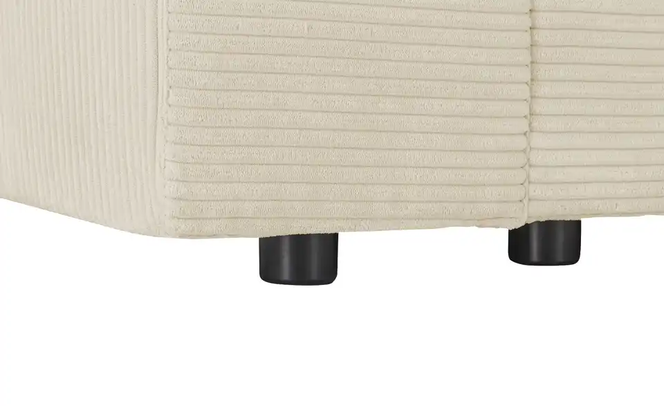 Element Branna Beige Cordstoff mit Armlehne links