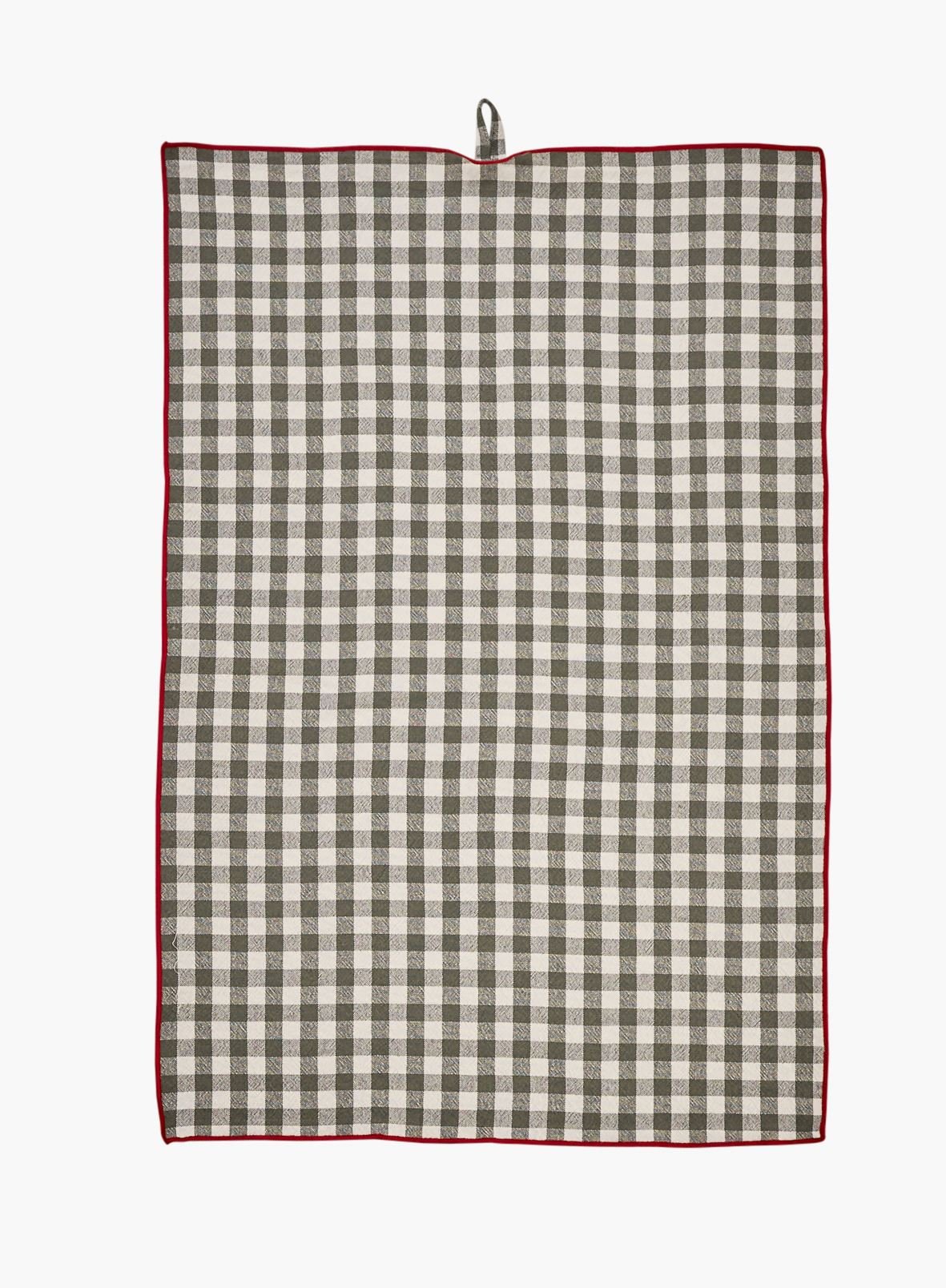 Kjøkkenhåndkle mørk grønn - 47x70 cm