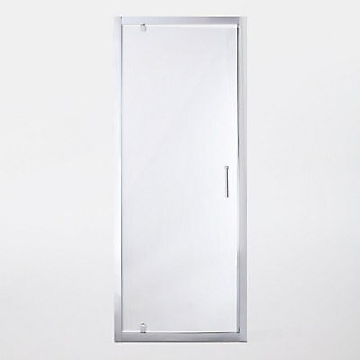 Porte de douche pivotante Cooke & Lewis Onega transparente 90 cm