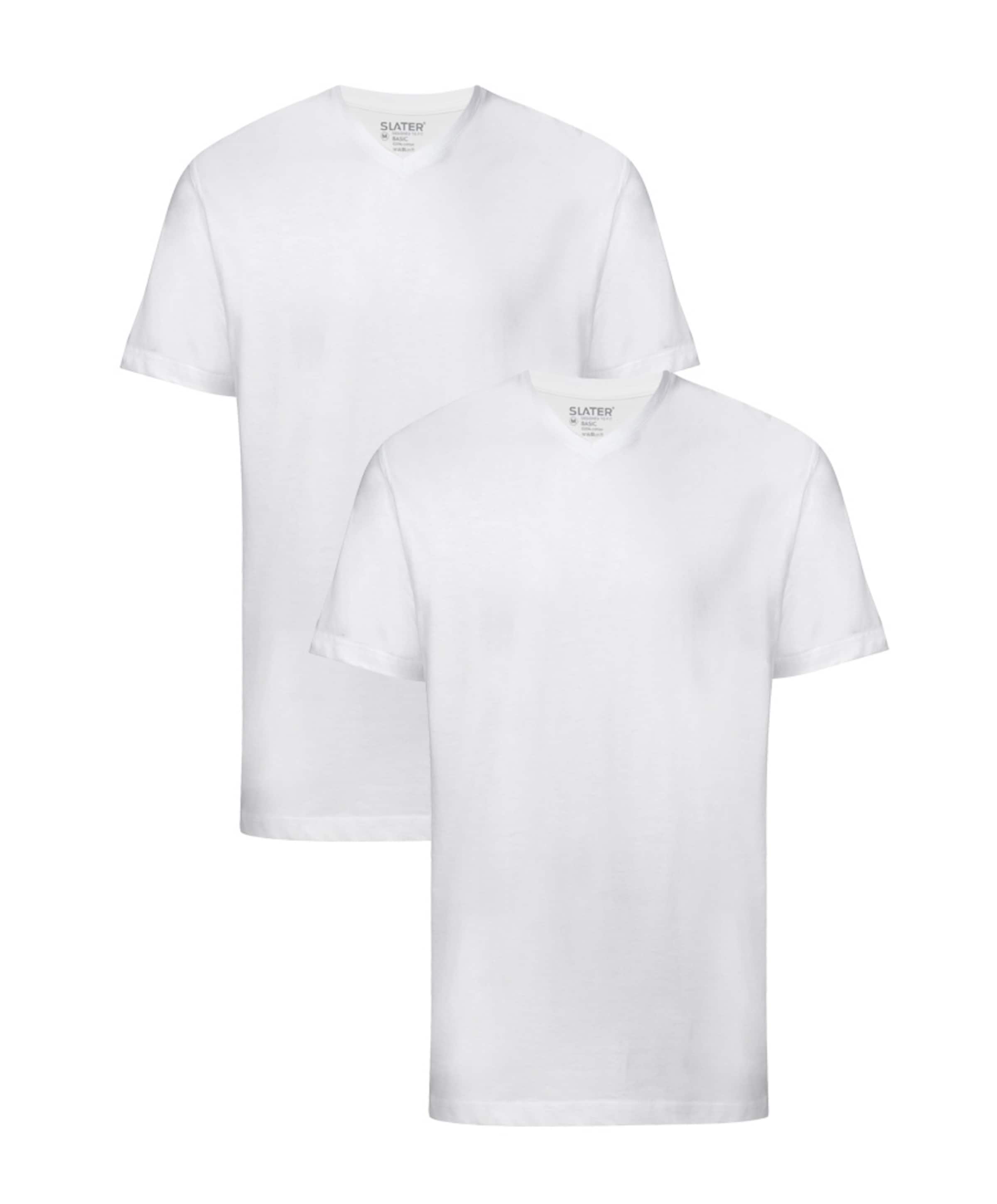 Slater Heren T-shirt wit