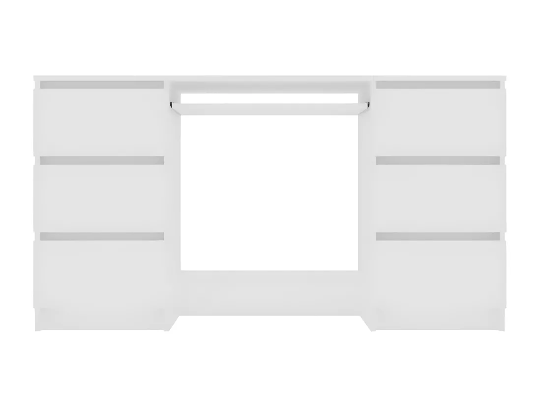 Bureau Blanc 140x50x77 cm Bois d'ingénierie