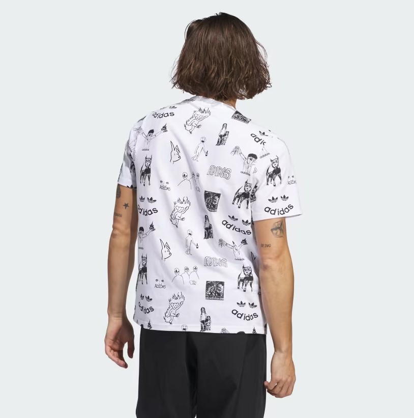 Adidas Skateboarding Dill G Tee 2 White / Black