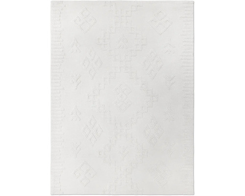 Qara vloerkleed, wit, 160x230 cm
