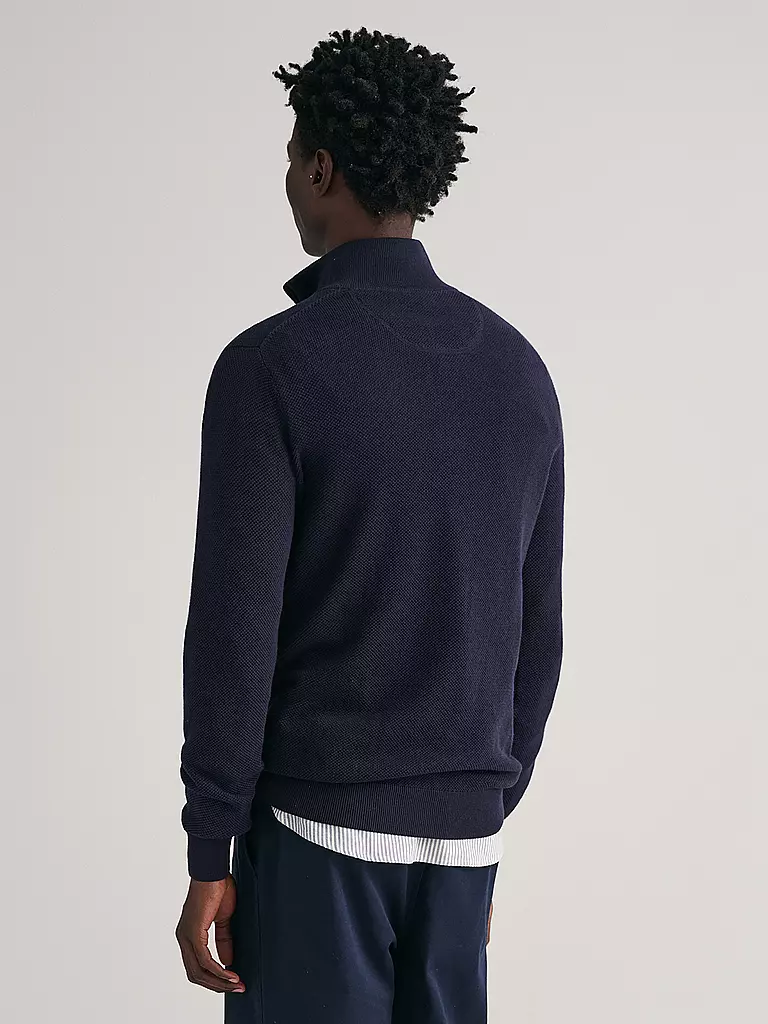 GANT Troyer Pullover dunkelblau
