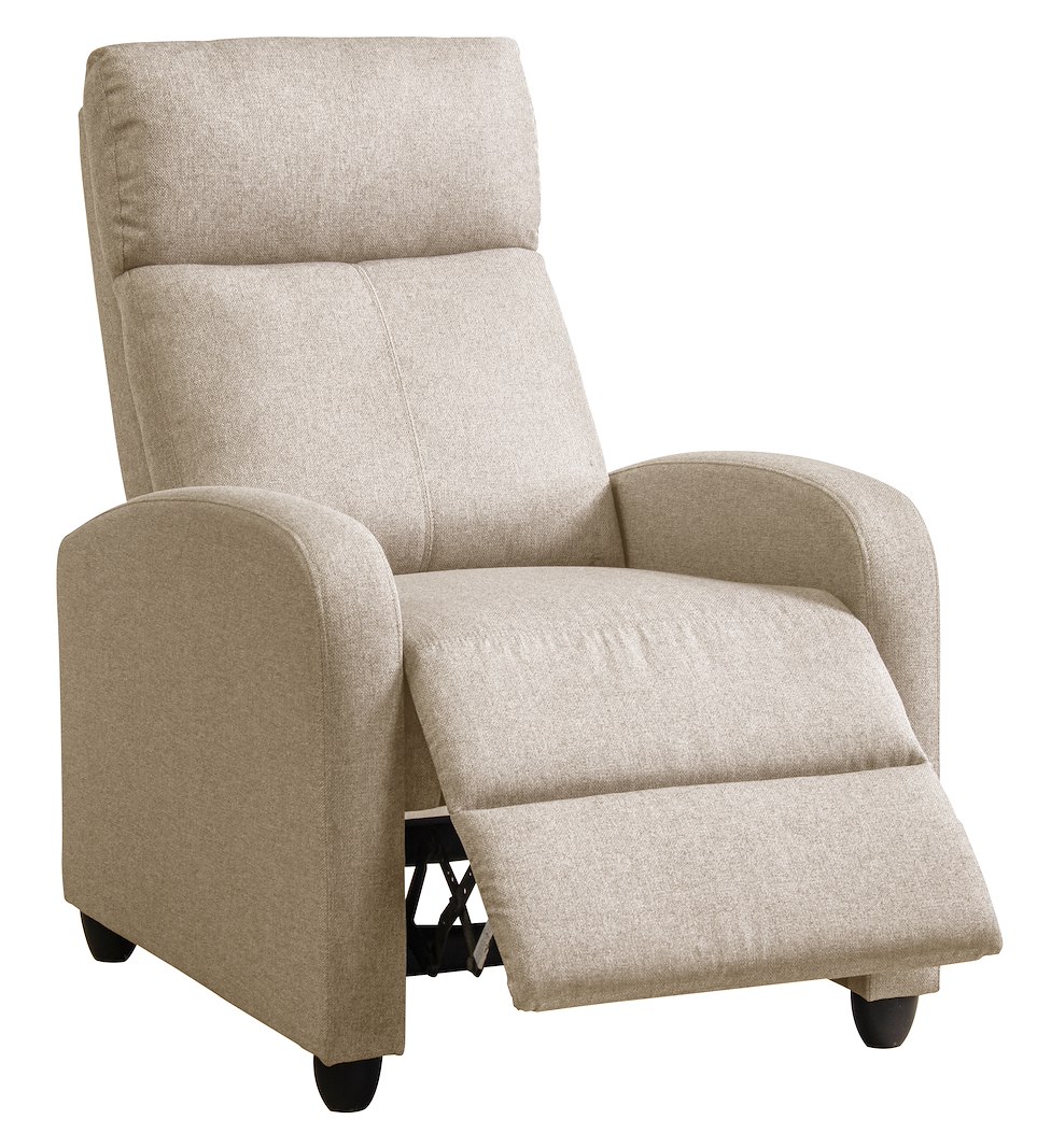 Leon Recliner Tekstil Neve 16 Capuchino med pushback mekanisme