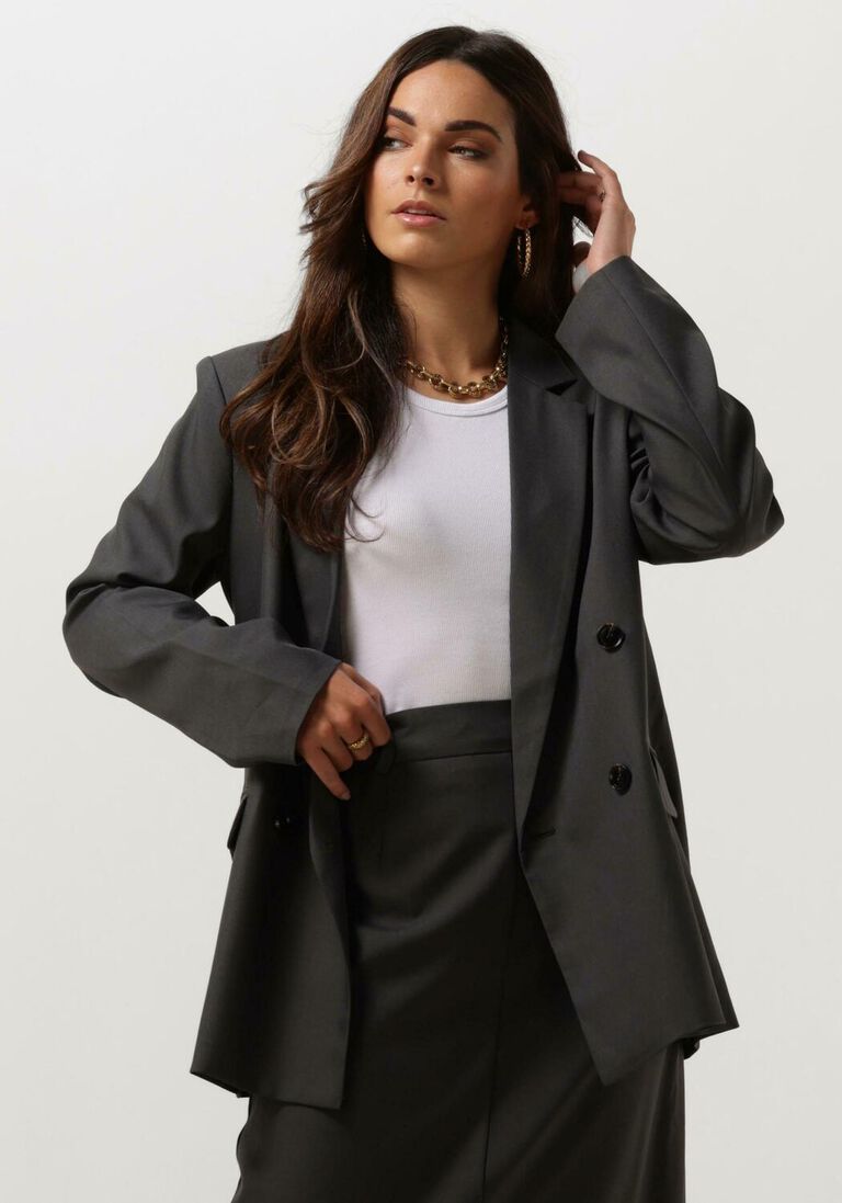 NEO NOIR grijze neo noir blazer jay melange blazer