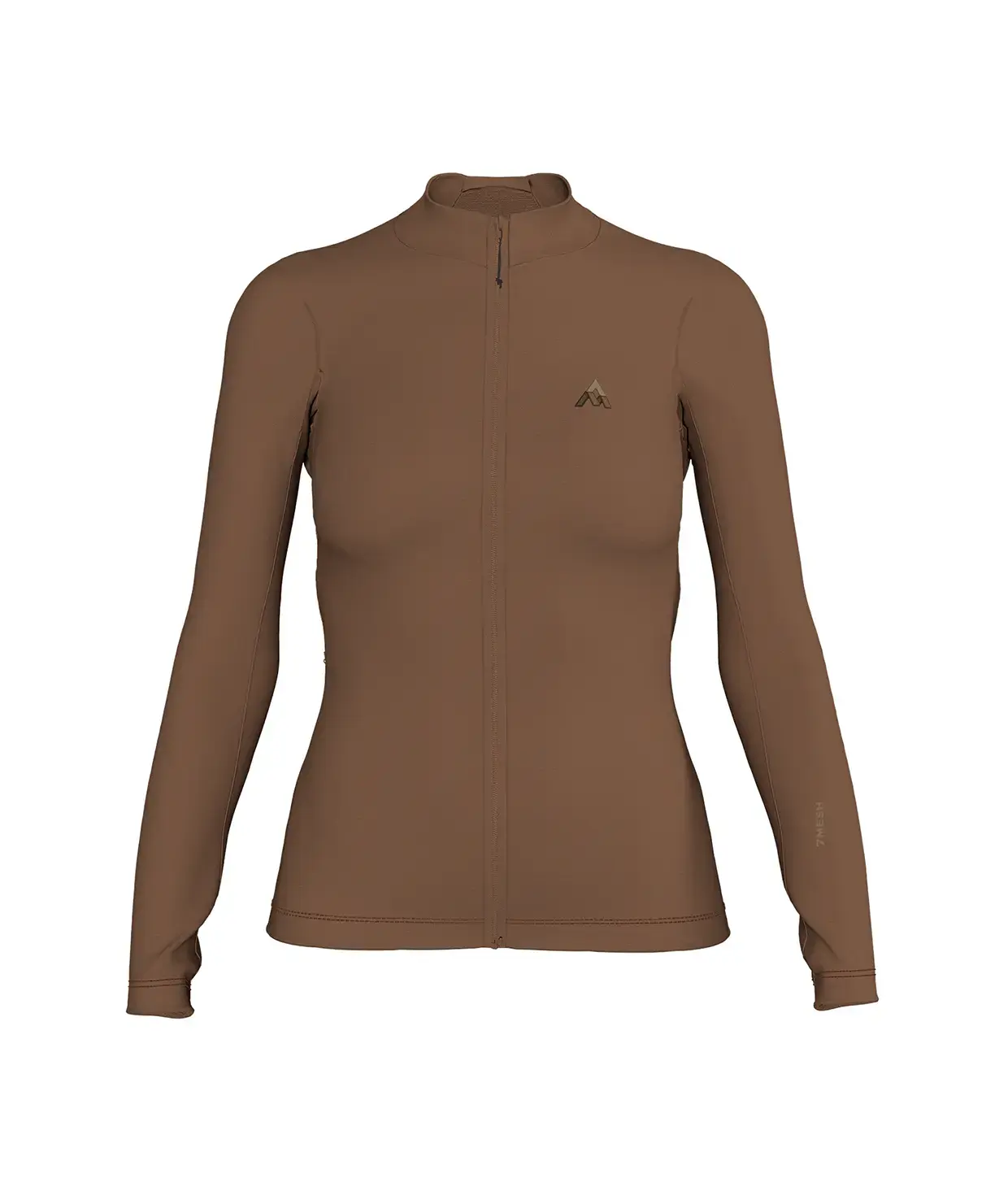 7mesh Ashlu Merino Fietsshirt Lange Mouwen Bruin Dames