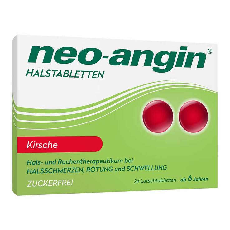 neo-angin Halstabletten Kirsche zuckerfrei, 24 St