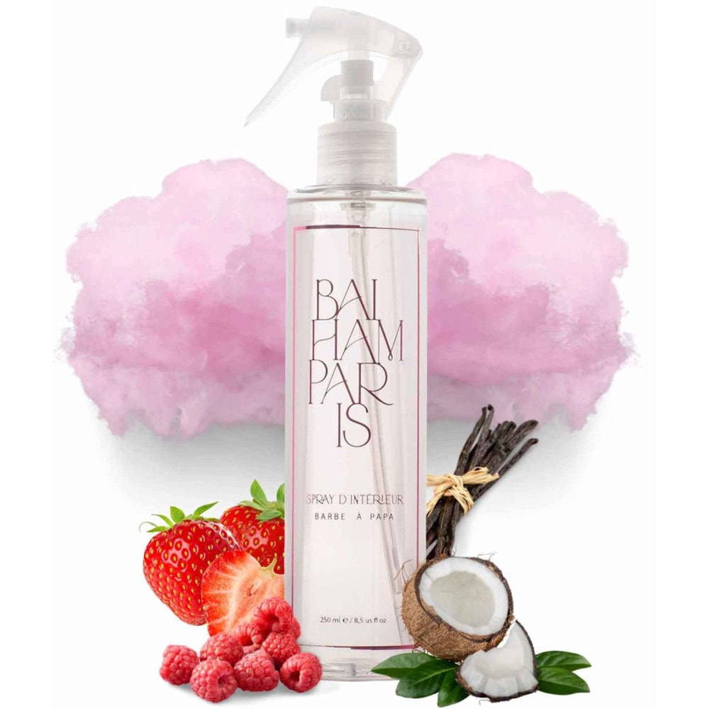 Spray d'intérieur - Barbe à papa - Fraise & vanille - 250 ml
