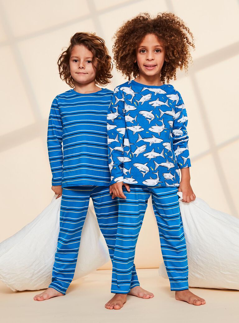 Ensemble pyjama à requin et rayures