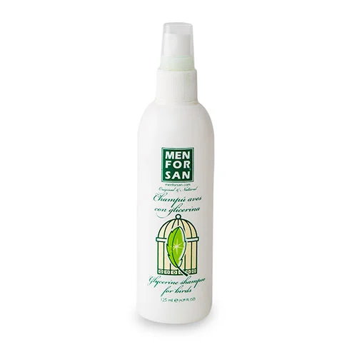 Shampoo de glicerina Menforsan para pássaros