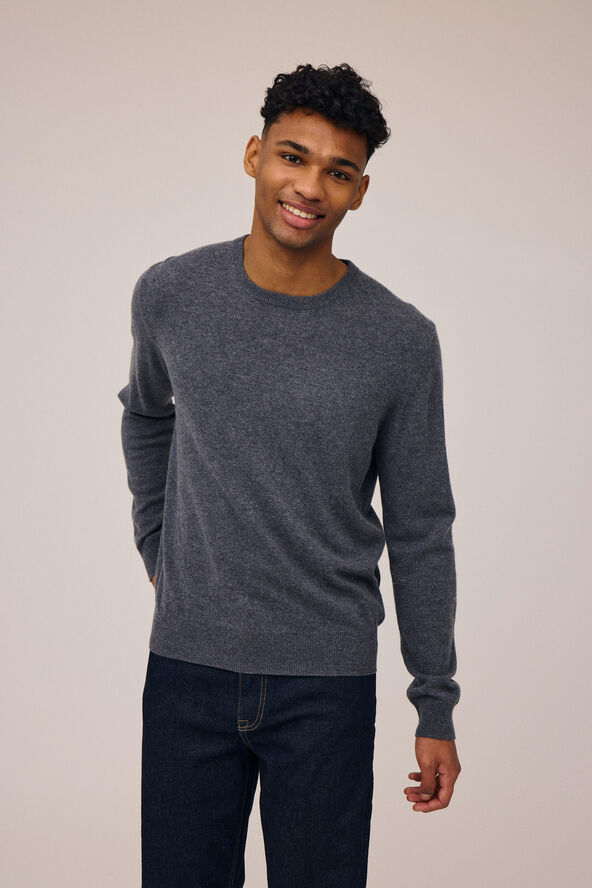 Magasin du Nord Collection Mads 2 - 100% Cashmere Dark grey melange