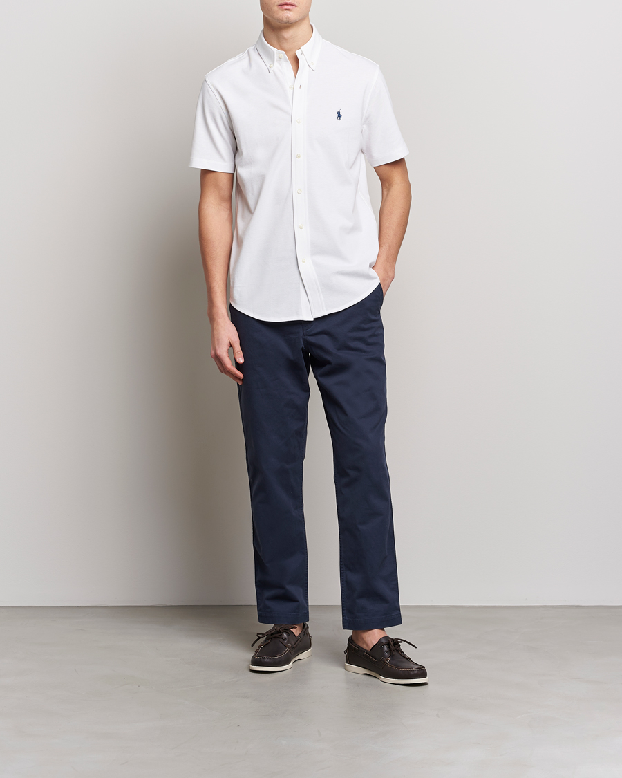 Polo Ralph Lauren Featherweight Mesh Short Sleeve Shirt White