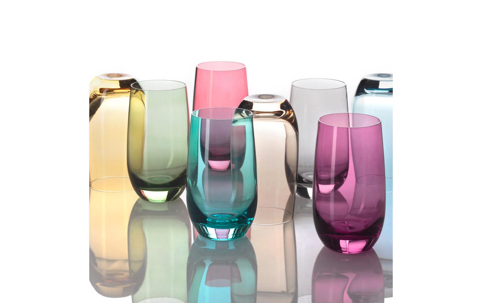 Trinkglas Sora 390 ml, 6 Stück, MehrfarbigTrinkgläser Set in verschiedenen Farben