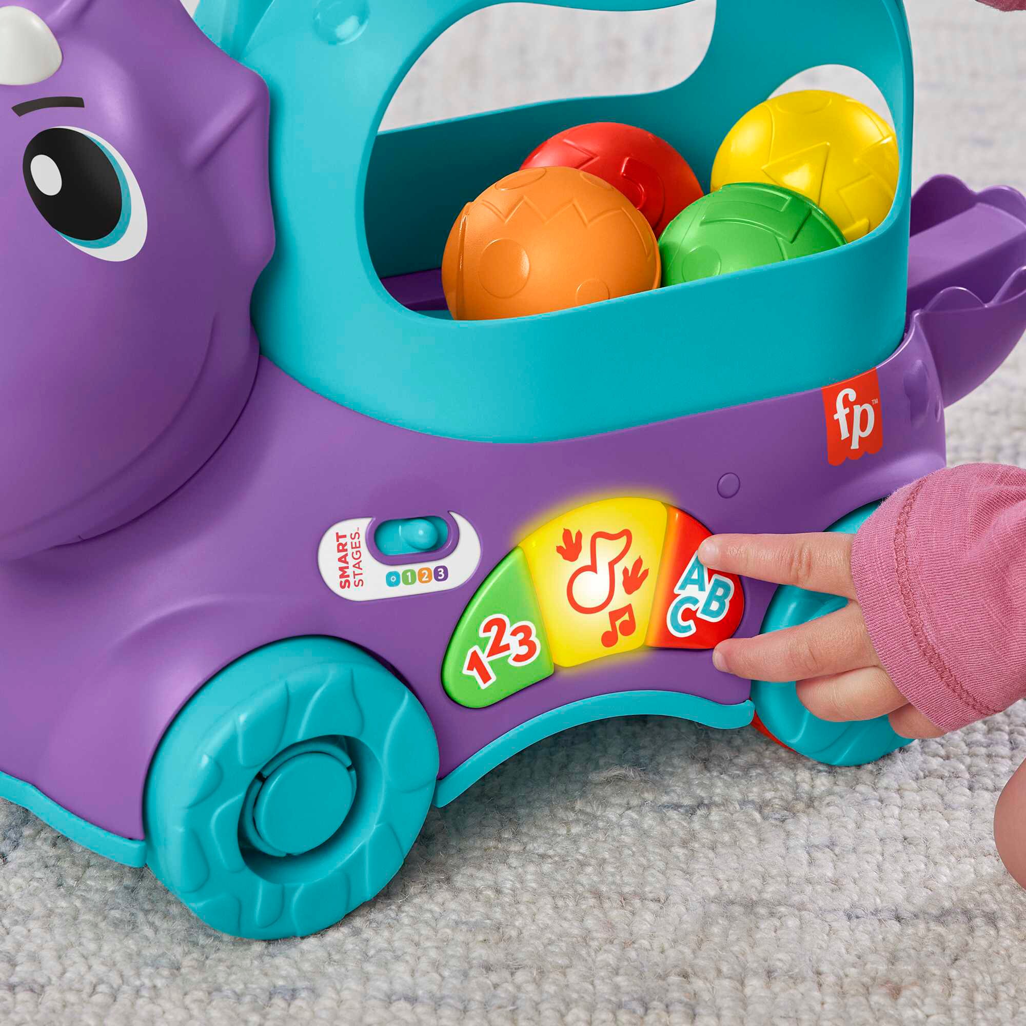 Mattel Geschicklichkeitsspiel Bällespaß Nachzieh-Dino