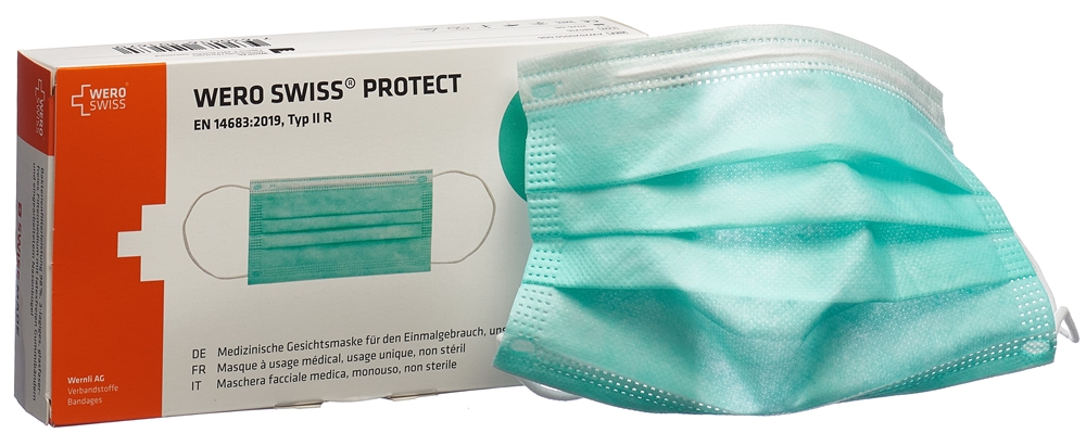 WERO SWISS Protect Maske Typ IIR mint Box 20 Stk