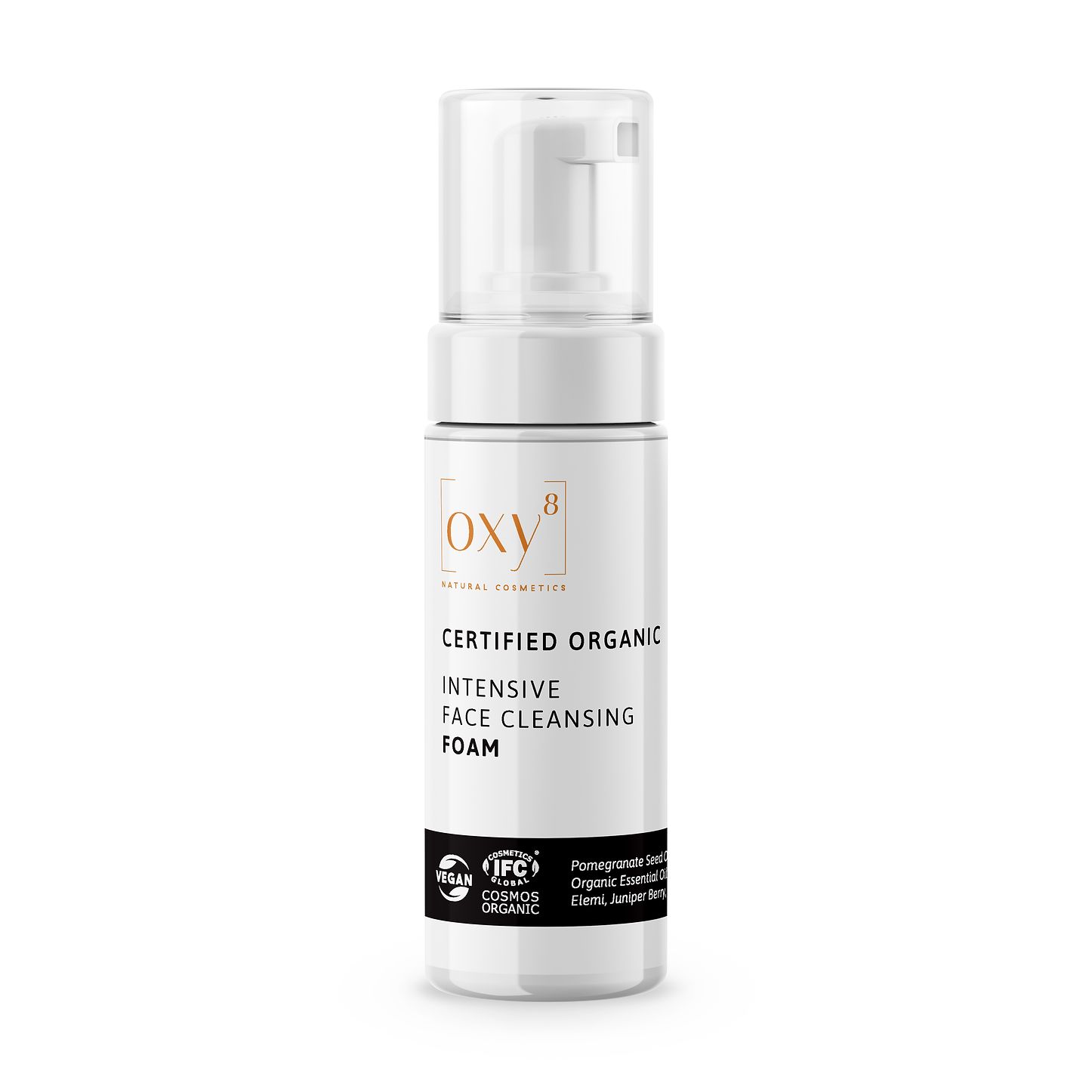 oxy8 Naturkosmetik INTENSIVE FACE CLEANSING FOAM – Intensiver Reinigungsschaum. Auch zum Abschminken