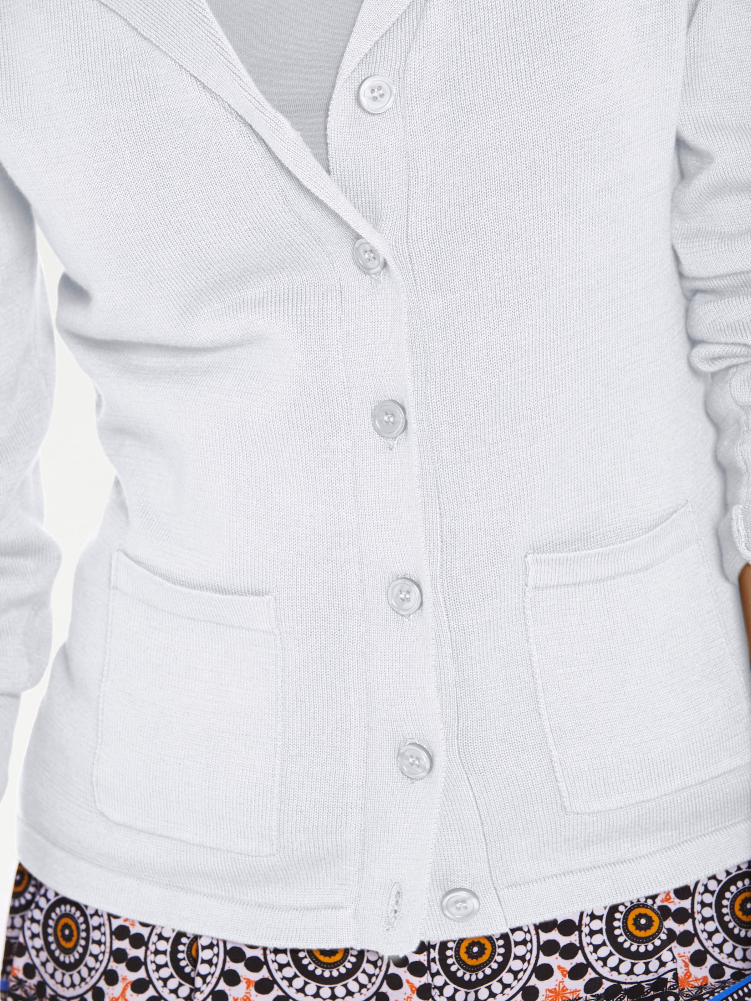 heine Feinstrickjacke in weiß